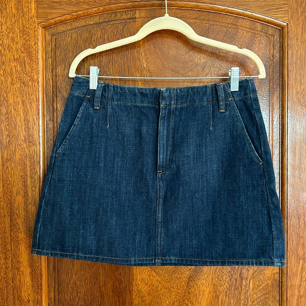 J Crew size 28 jean miniskirt